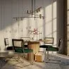 Dining Chair - Upholstered in Velvet - Wood and Rattan - Hyre image 7