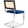 Dining Chair - Upholstered in Velvet - Wood and Rattan - Hyre image 7