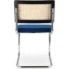 Dining Chair - Upholstered in Velvet - Wood and Rattan - Hyre image 7