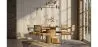 Dining Chair with Armrests - Velvet Upholstery - Wood & Rattan - Martha image 7