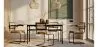 Dining Chair with Armrests - Upholstered in Velvet - Wood and Rattan - Puila image 7