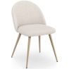 Dining Chair - Upholstered in Bouclé Fabric - Scandinavian Design - Evelyne image 7