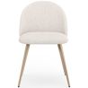 Dining Chair - Upholstered in Bouclé Fabric - Scandinavian Design - Evelyne image 7