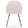 Dining Chair - Upholstered in Bouclé Fabric - Scandinavian Design - Evelyne image 7
