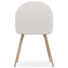 Buy Dining Chair - Upholstered in Bouclé Fabric - Scandinavian Design - Evelyne White 60460 - in the UK