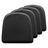 Buy Pack x4 Magnetic Cushion for Chair - Polyurethane - Stylix Black 60461 - in the UK