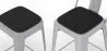 Pack of 4 Magnetic Cushions for Stool - Faux Leather - Stylix image 7