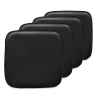 Buy Pack of 4 Magnetic Cushions for Stool - Faux Leather - Stylix Black 60463 - in the UK