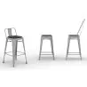 Pack of 4 Magnetic Cushions for Stool - Faux Leather - Stylix image 7