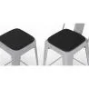 Pack of 4 Magnetic Cushions for Stool - Faux Leather - Stylix image 7