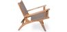 Armchair with Armrests - Boho Bali Design Armchair - Wood and Leather - Recia image 7