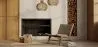 Armchair - Boho Bali Design Armchair - Wood and Leather - Recia image 7