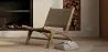 Armchair - Boho Bali Design Armchair - Wood and Leather - Recia image 7