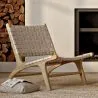 Armchair - Handcrafted Boho Bali Design Chair - Wood and Rope - Recia image 7