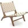 Armchair - Handcrafted Boho Bali Design Chair - Wood and Rope - Recia image 7
