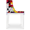 Buy Dining Chair - Transparent Legs - Patterned Design - Miss Style Transparent 31382 in the United Kingdom