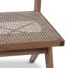 Buy Cannage Dining Chair, Bali Boho Style, Rattan and Teak Wood - Breya Natural 60474 - in the UK