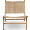 Buy Armchair in Boho Bali Style, Rattan and Teak Wood - Wasa Natural 60477 at Privatefloor