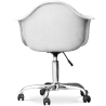 Buy Office Chair with Armrests - Swivel Desk Chair with Castors - Grev White 60479 in the United Kingdom