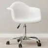 Office Chair with Armrests - Swivel Desk Chair with Castors - Grev image 7