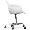 Buy Office Chair with Armrests - Swivel Desk Chair with Castors - Grev White 60479 at Privatefloor