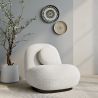 Armchair Upholstered in Boucle Fabric - Larry image 7