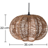 Buy Rattan Ceiling Lamp - Boho Bali Design Pendant Lamp - Pya Natural 60484 in the United Kingdom