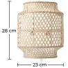 Wall Lamp - Boho Bali Bamboo Design - Hya image 7
