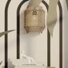 Buy Wall Lamp - Boho Bali Bamboo Design - Hya Natural 60485 in the United Kingdom
