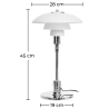 Buy Table Lamp - Living Room Lamp - Liam Steel 15226 - in the UK