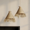 Buy Pendant Lamp Shade, Boho Bali Style - Pitse Natural 60486 - in the UK