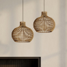 Buy Rattan Pendant Lamp, Boho Bali Style - Elan Natural 60487 in the United Kingdom