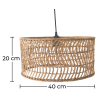 Rattan Ceiling Lamp - Boho Bali Design Pendant Lamp - Beri image 7