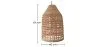 Rattan Ceiling Lamp - Boho Bali Design Pendant Lamp - Fai image 7