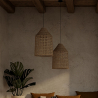 Rattan Ceiling Lamp - Boho Bali Design Pendant Lamp - Fai image 7