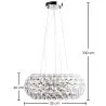 Ceiling Lamp - Crystal Glass Ball Pendant Lamp - 35cm - Savoni image 7