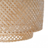 Buy Bamboo Ceiling Lamp - Boho Bali Design Pendant Lamp - Hya Natural 60493 home delivery