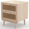 Buy Bedside Table - Boho Bali Style - Wood - Treys Natural 60509 - prices