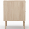 Buy Bedside Table - Boho Bali Style - Wood - Treys Natural 60509 in the United Kingdom