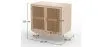 Natural Wood Sideboard - Boho Bali Design - 2 doors - Treys image 7