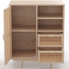 Buy Storage Cabinet in Natural Wood, Boho Bali Style - Treys Natural 60512 at Privatefloor
