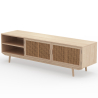 Buy Natural Wood TV Stand - Boho Bali Design - Treys Natural 60514 at Privatefloor