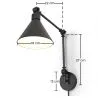 Lamp Wall Light - Adjustable Reading Light - Black image 7