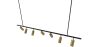 Rail Ceiling Lamp - 7 Adjustable Gold Spotlights - 140CM image 7