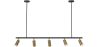 Rail Ceiling Lamp - 5 Adjustable Gold Spotlights - 110CM image 7