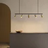 Rail Ceiling Lamp - 5 Adjustable Gold Spotlights - 110CM image 7