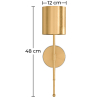 Buy Lamp Wall Light - LED Gold Metal - Hay Gold 60521 - prices