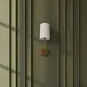 Lamp Wall Light - Gold with Fabric Shade - Miu image 7