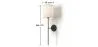 Lamp Wall Light - Black with Fabric Shade - Dena image 7