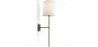 Lamp Wall Light - Black with Fabric Shade - Dena image 7